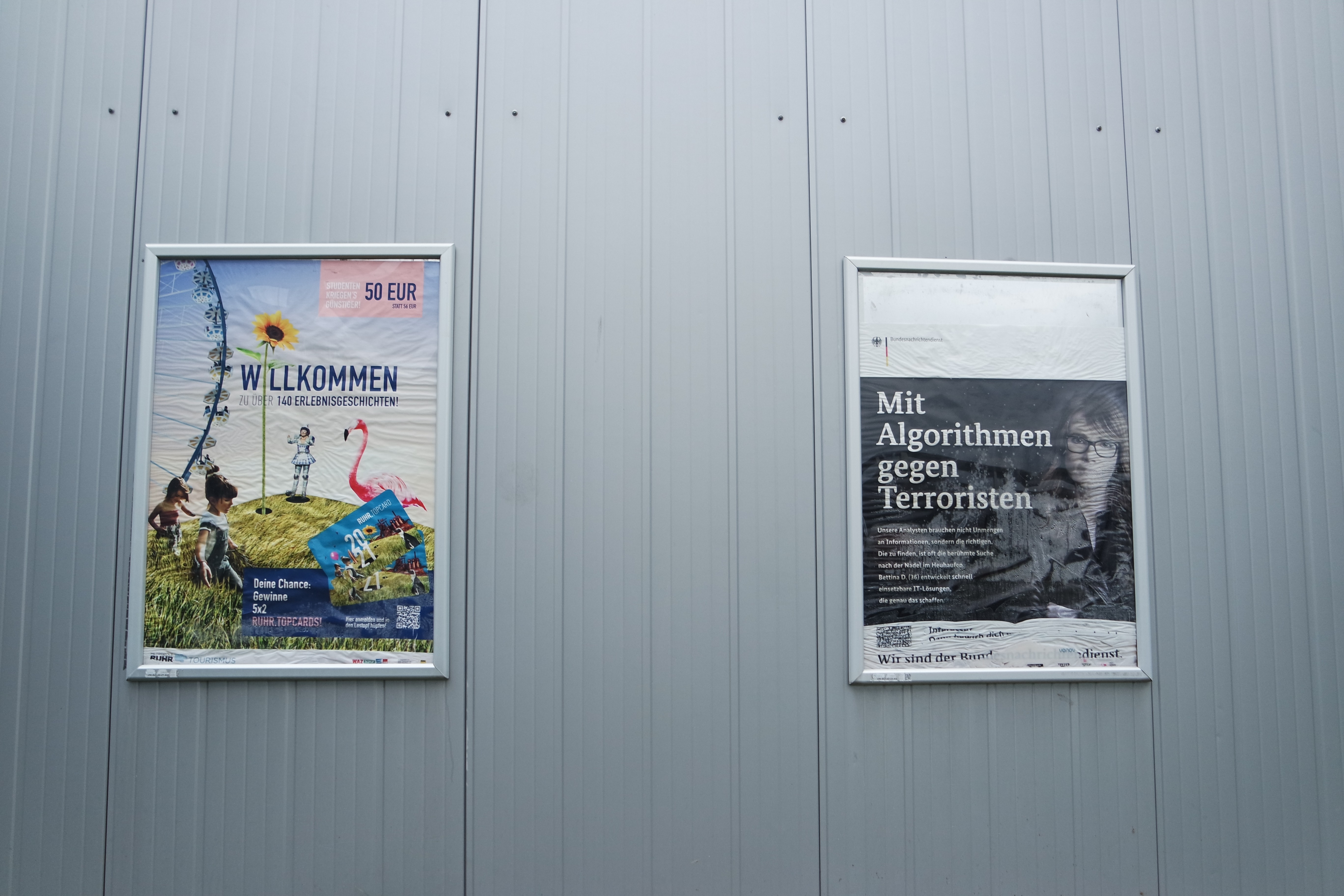 Werbeanzeige des BND auf dem Campus Bochum